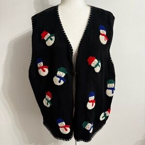 Vintage Christmas Sweater Marisa Christina Christmas Collection 2000 large vest